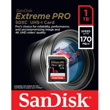 Sandisk 1Tb Extreme Pro Sdxc Uhs-I Card - C10, U3, V30, 4K Uhd, Sd Card - Sdsdxxy-1T00-Gn4In - eBuy UAE